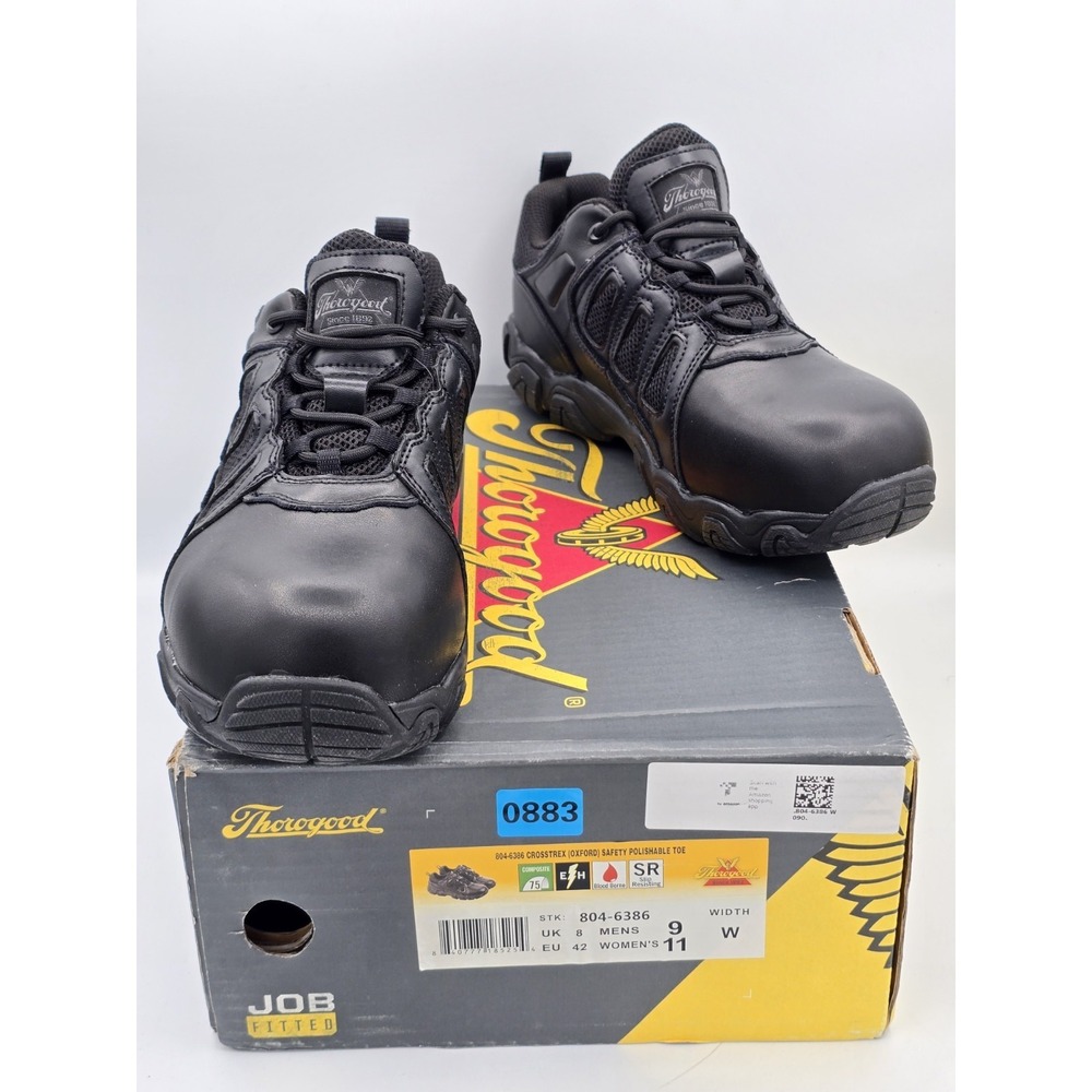 THOROGOOD Crosstrex OXFORD WATERPROOF SAFETY TOE Shoes Mens‎ 9 W Womens 11 W